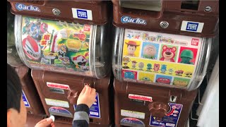 ディズニー ピクサー と リュウソウジャー のガチャにチャレンジしました！