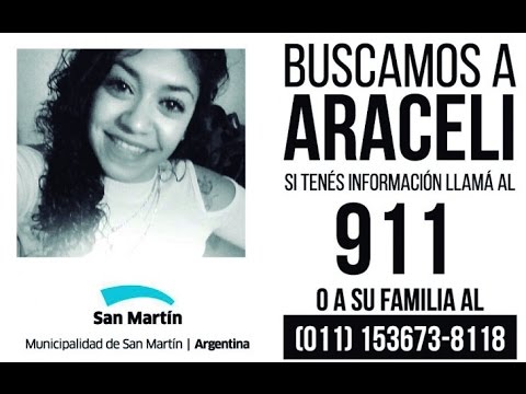 EL MUNICIPIO DE SAN MARTÃN INTENSIFICA LA BUSQUEDA DE ARACELI WEB