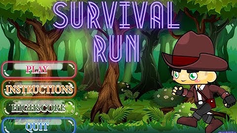 Survival Run | 2D Running Game Project | using C++ and SDL2 libraries