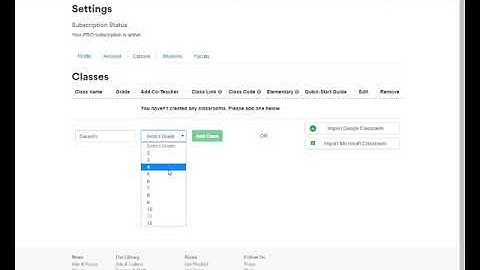 Create a Class in Newsela