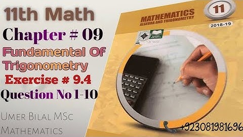 FSc/ICs math part 1 Exercise 9.4 question 1-10| 11th math exercise 9.4 | egs academy of Mathematics