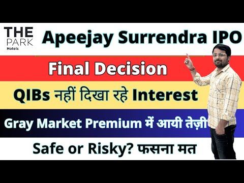 Apeejay Surrendra Park Hotels IPO Final decision Apply or Not? 