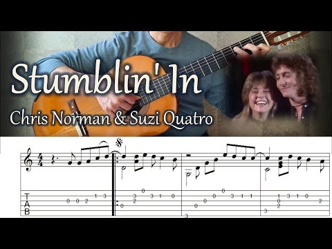 Stumblin' In - Fingerstyle Guitar | TAB, Lyrics - YouTube Music