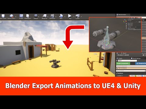 Blender Export Animations to UE4 and Unity