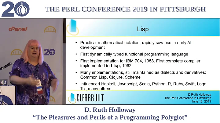 D. Ruth Holloway - "The Pleasures and Perils of a Programming Polyglot"