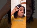 First Time Installing A Curly Headband Wig | Human Hair Wig #shorts