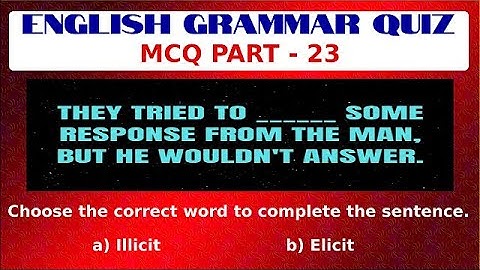 English Grammar Quiz - MCQ PART-23 | Can you pass this Grammar Test | Fun English Learning