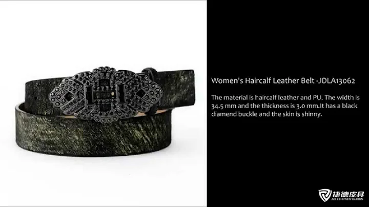 Women's Haircalf Leather Belt - By The Belt Factory In China - J.D. Leather Goods