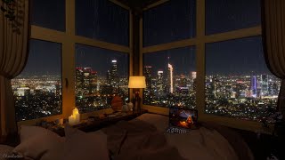 On A Beautiful Rainy Night In Los Angeles, In A Cozy Bedroom | Rain Sounds, RainOnWindow Sounds screenshot 5