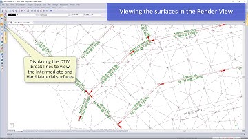 CIVIL DESIGNER Software: Calculating intermediate and hard material trench volumes