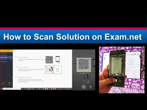 How to Scan Solution on Exam.net