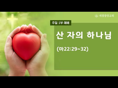 2022.08.21(주일1부) 산 자의 하나님 - 채수빈 목사