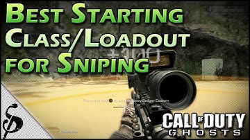 Ghosts | Best Starting Class/Loadout for Snipers/Quickscoping [First Call of Duty Ghost Footage]