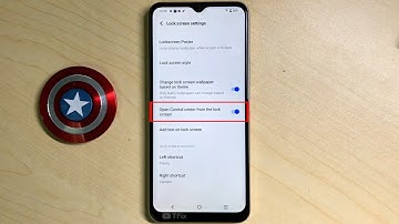 How to turn on/off Open Control center from the lock screen on Vivo Y16 Android 12