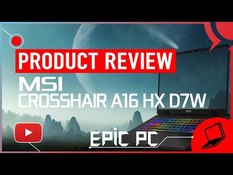 MSI Crosshair A16 HX Ryzen 9 GeForce RTX 5070 Gaming Copilot Laptop Aim to Perform