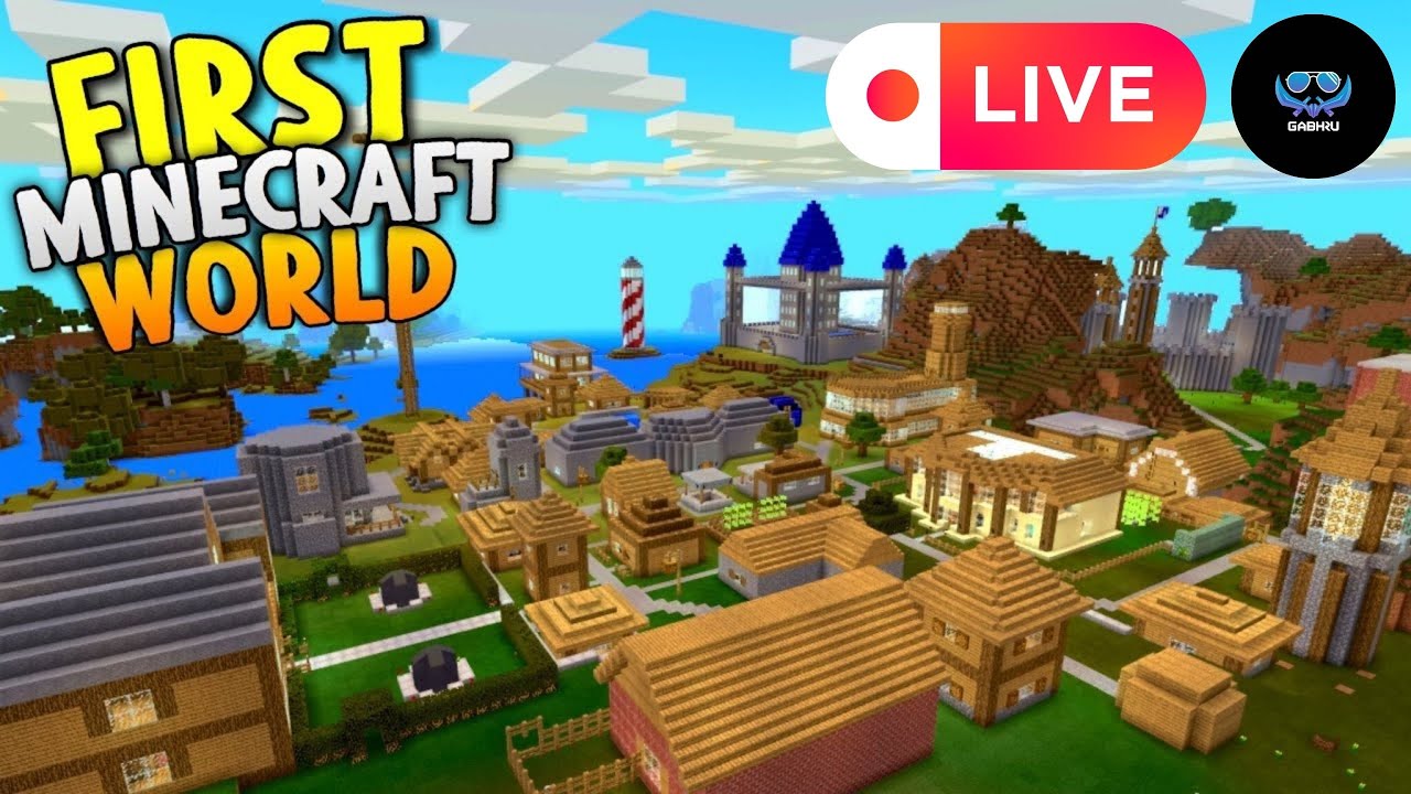 MY FIRST MINECRAFT WORLD - YouTube