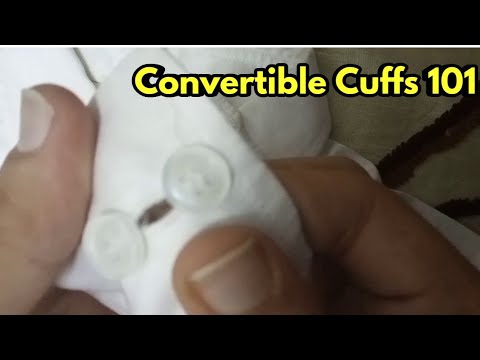 How To Wear Cufflinks on a Regular Shirt (with buttons) | Convertible Cuffs |