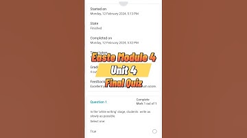 Easte Module 4 Unit 4 Quiz | GPSNewBukenwal