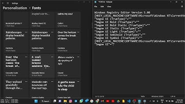 How to change font style in Windows 11 & Windows 10