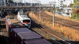 2019/11/18 JR貨物 3055レ EH500-59 田端信号場 | JR Freight: Cargo Train at Tabata Signals