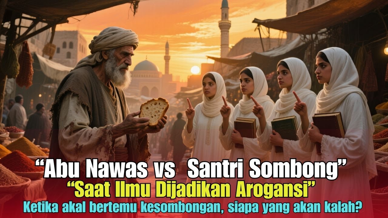 Abu Nawas vs Lima Santri Sombong Ketika akal bertemu kesombongan, siapa yang akan kalah?