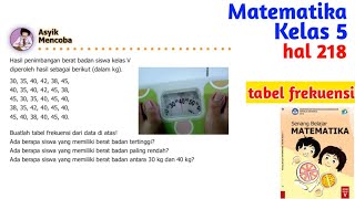 Asyik Mencoba Hal 218 Matematika Kls 5 Youtube