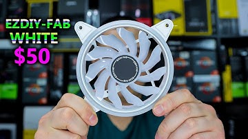 Beautiful White $50 RGB Fans | EZDIY-FAB White Moonlight Review