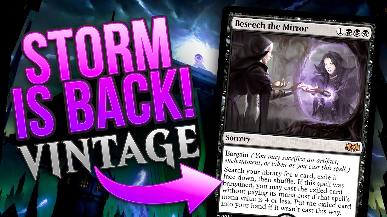 Vintage Storm is POWERFUL! Black Lotus ➡️ Beseech the Mirror ➡️ Yawgmoth's Will Magic: The Gathering