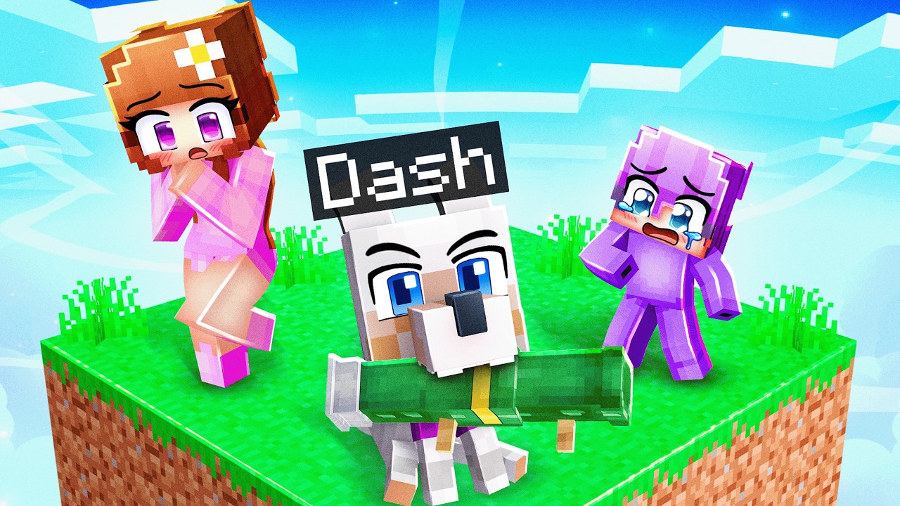 I Became a BABY DOG with a GUN on One Chunk!
