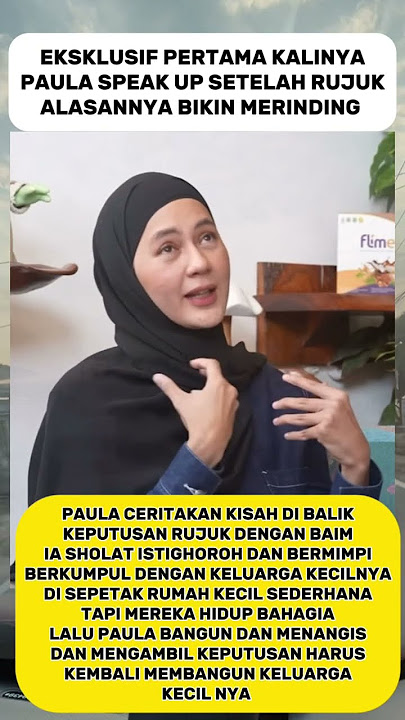 ALASAN PAULA KEMBALI MENERIMA BAIM BIKIN MERINDING #paulaverhoeven #baimwong #shrots