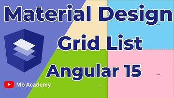 Angular Material | How to use Material Grid List in Angular 15 | Urdu/Hindi