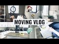 MOVING VLOG: New Makeup Room, Cleaning, Organizing, Cooking, Decorating, Spend the Weekend with Me 🏡
