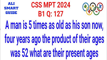 Css mpt 2024 math section solved batch 1 #cssmpt #basicmaths question no 127