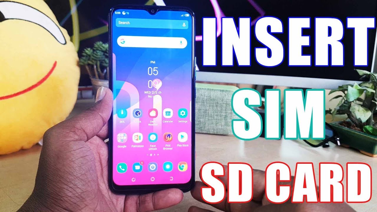 How To Insert Sim And Sd Card In Tecno Spark 4 Youtube