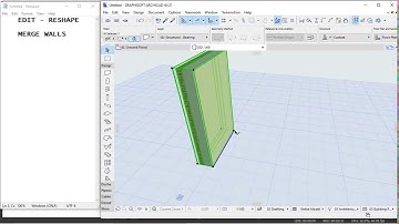 Tutorial Archicad 21 EDIT-RESHAPE-MERGE WALLS