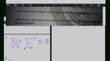 g10. Q&A. two chords segments relationship. week 5-6 journal. number 1.