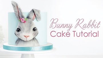 3D Bunny Rabbit Plaque - Cake Decorating Tutorial