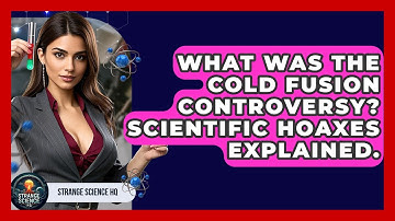 What Was The Cold Fusion Controversy? Scientific Hoaxes Explained. - Strange Science HQ