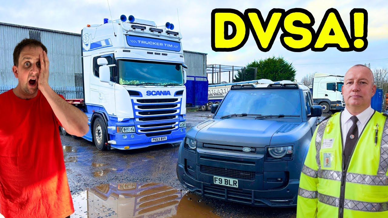BROKEN DOWN IN SCOTLAND | PT2 | DVSA SITE VISITS | #truckertim - YouTube