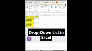 Create Drop-Down in #Excel less than 1 minute |#excellearning #exceltricksandtips #excelshortcuts