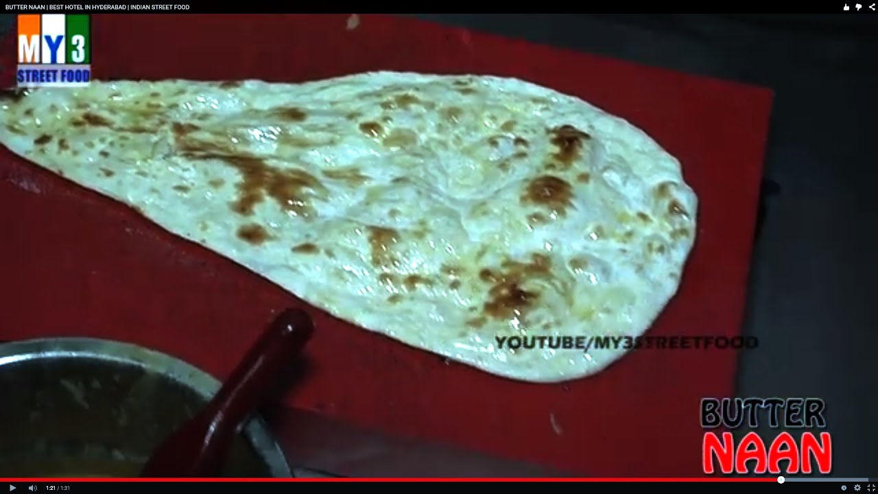 BUTTER NAAN | BEST HOTEL IN HYDERABAD | INDIAN STREET FOOD street food