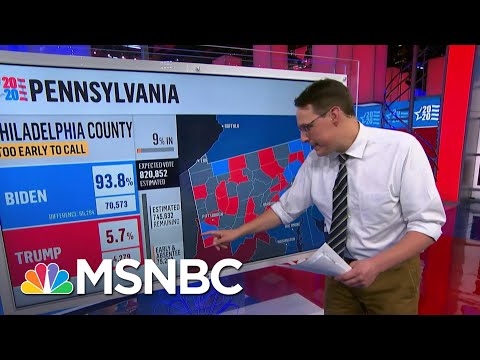 Kornacki Breaks Down Why Pennsylvania Results Will Take Time | MSNBC