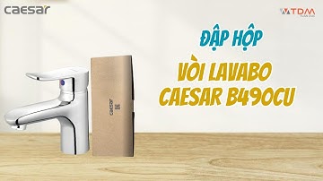TDM.VN | Review vòi lavabo nóng lạnh Caesar B490CU cho chậu 1 lỗ (FC) chất liệu đồng thau cao cấp