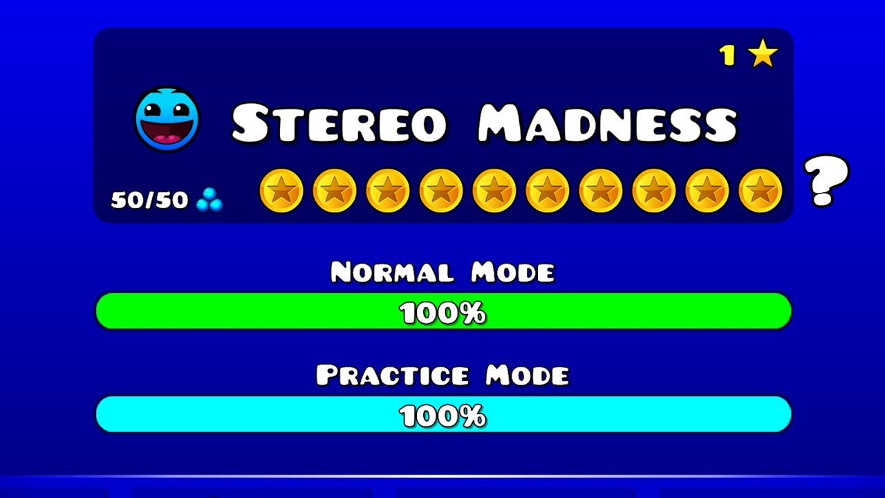 Stereo Madness but 10 Coins