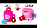 LISA OR LENA GAME ✨ What do You Like? |  Pop it  and FIDGET TOYS | #41