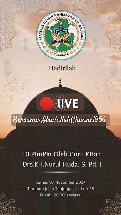 Rutinan majelis dzikir Rohmatan Lil Alamin setiap malam Jum'at #story #sholawat #shorts
