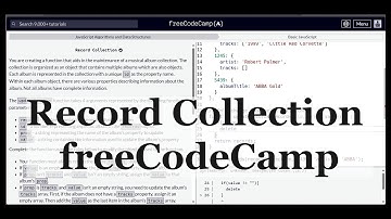 Record Collection code | freeCodeCamp | objects in JavaScript | #recordcollection #freecodecamp #js
