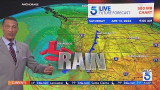 Cooler temperatures, light rain in the forecast for Southern California
