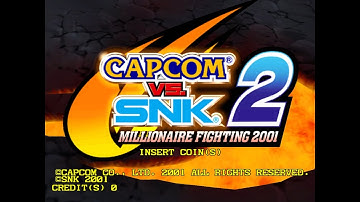 Capcom Vs SNK 2: Millionaire Fighting 2001 (Capcom/SNK 2001) - Demo screen