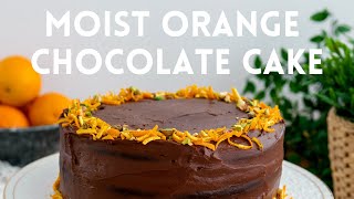 Moist orange & chocolate cake -